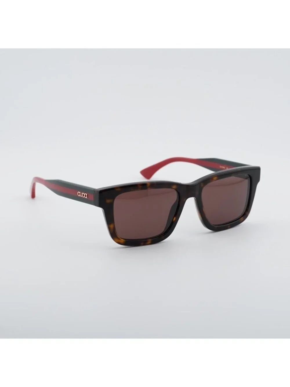 Gucci GG1869S 002 Sunglasses Havana Square Frame, Brown Lenses
